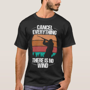 Hunter Vintage There is no Wind Wild Boar Hunting T-Shirt