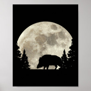 Hunter Wild Boar Keiler Wildsau Hunting Hunter Poster