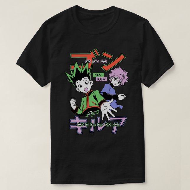 Hunter x Hunter Gon and Killua Long Sleeve T-Shirt (Design Front)