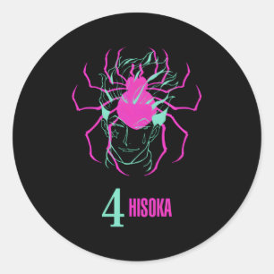 Hunter X Hunter Phantom Troupe 4 Hisoka Classic Round Sticker