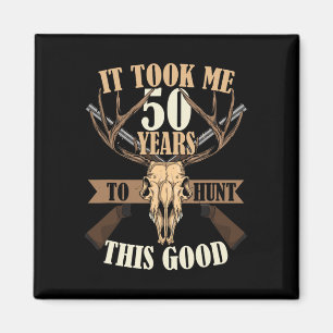 Hunters 50th Birthday Years Old Deer Hunting Stag Magnet