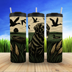 Hunter's Best Friend, Lakeside Art Thermal Tumbler