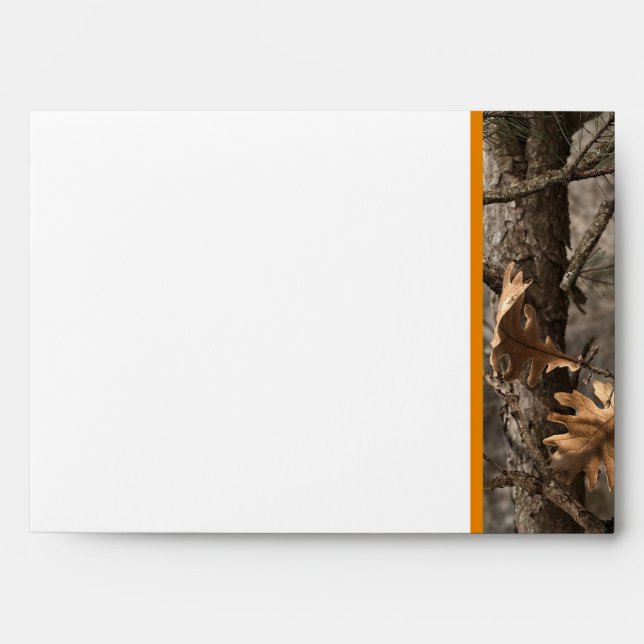 Hunter's Camo Chic Wedding Envelope (Front)