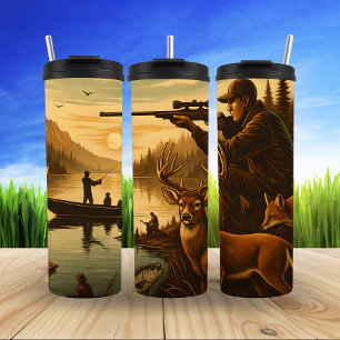 Hunter's Dawn, Lakeside Wilderness Thermal Tumbler