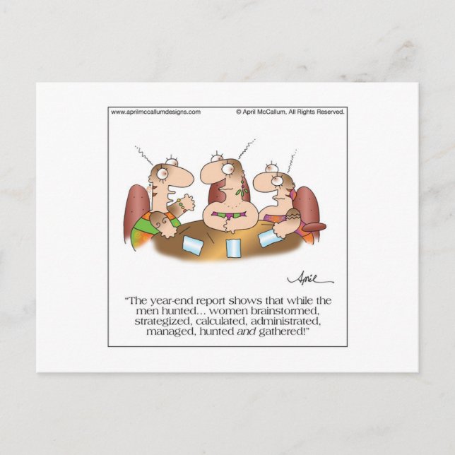 HUNTERS & GATHERERS Postcard by April McCallum (Front)