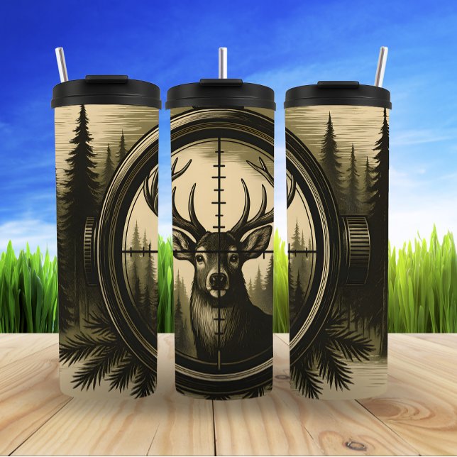 Hunter's Gaze, Forest Target Thermal Tumbler (Creator Uploaded)