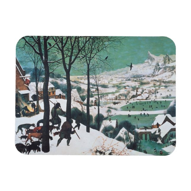 Hunters in the Snow by Bruegel Magnet (Horizontal)