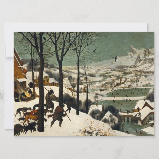 Hunters in the Snow (by Pieter Bruegel the Elder) Card (Front)