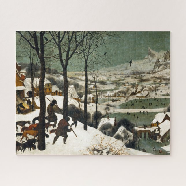 Hunters in the Snow by Pieter Bruegel the Elder Jigsaw Puzzle (Horizontal)