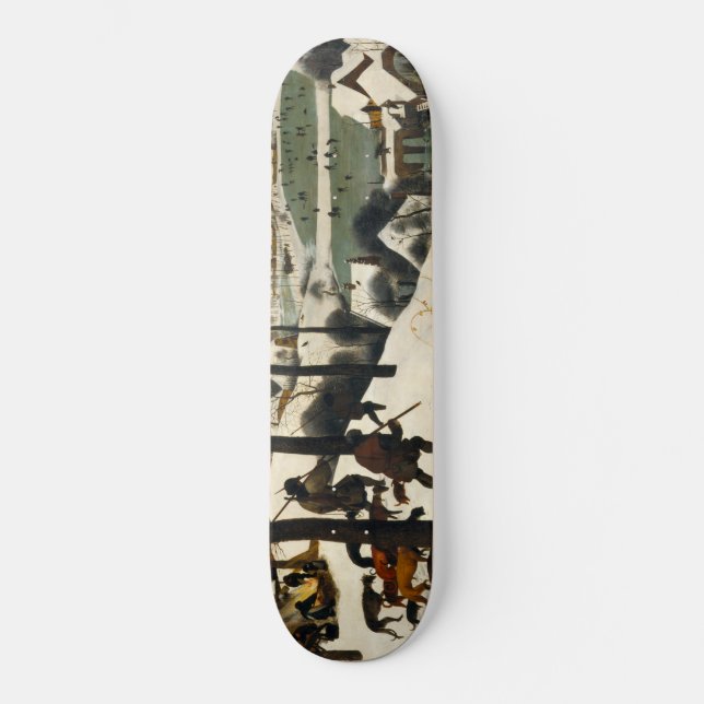 Hunters in the Snow (by Pieter Bruegel the Elder) Skateboard (Front)