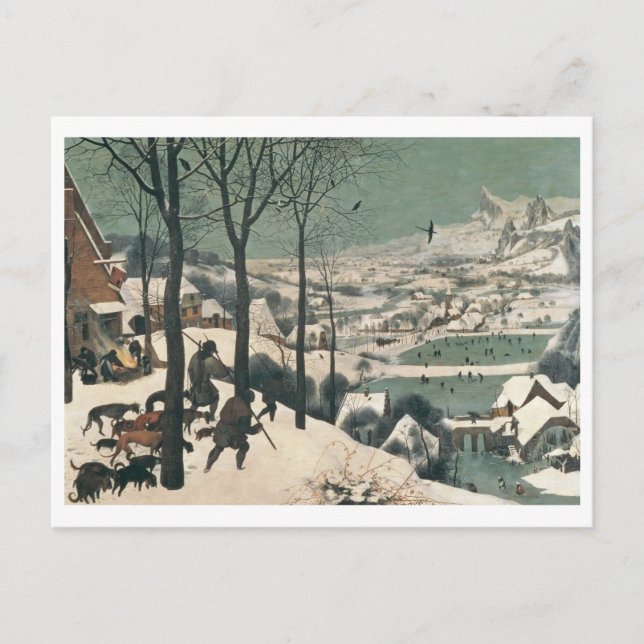 Hunters in the Snow - January, 1565 Postcard (Front)