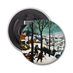 Hunters in the Snow Landscape Pieter Bruegel Bottle Opener