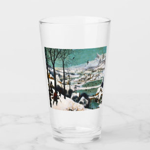 Hunters in the Snow Landscape Pieter Bruegel Glass