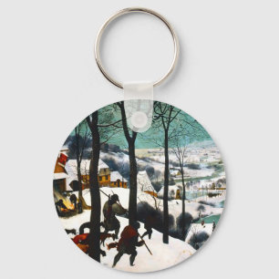 Hunters in the Snow Landscape Pieter Bruegel Key Ring