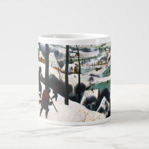 Hunters in the Snow Landscape Pieter Bruegel Large Coffee Mug