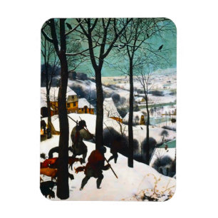 Hunters in the Snow Landscape Pieter Bruegel Magnet