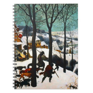 Hunters in the Snow Landscape Pieter Bruegel Notebook