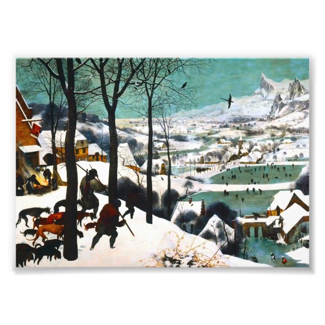 Hunters in the Snow Landscape Pieter Bruegel Photo Print (Front)