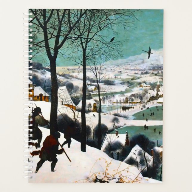 Hunters in the Snow Landscape Pieter Bruegel Planner (Front)