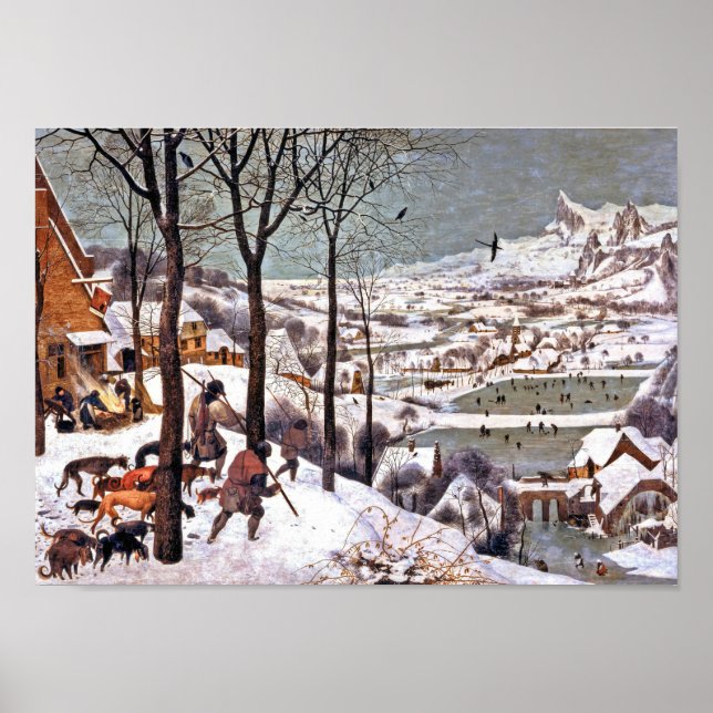 Hunters in the Snow, Pieter Bruegel the Elder Poster (Front)