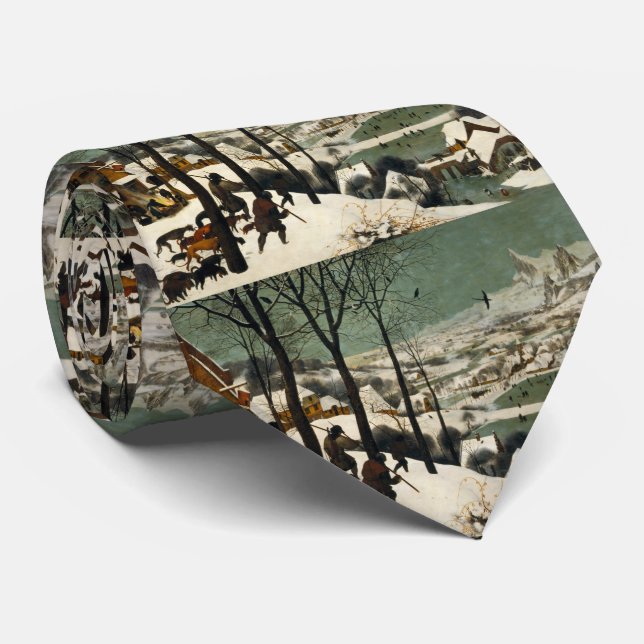 Hunters in the Snow Pieter Bruegel the Elder Tie (Rolled)