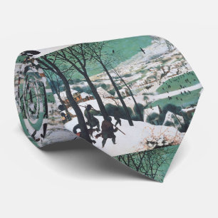 Hunters in the Snow Tie