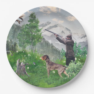 Hunters , partners for life paper plates