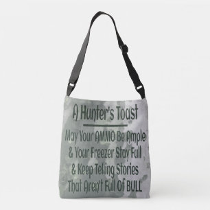Hunter's Toast Funny Green Camouflage Crossbody Bag