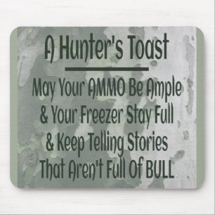 Hunter's Toast Funny Green Camouflage Mouse Pad
