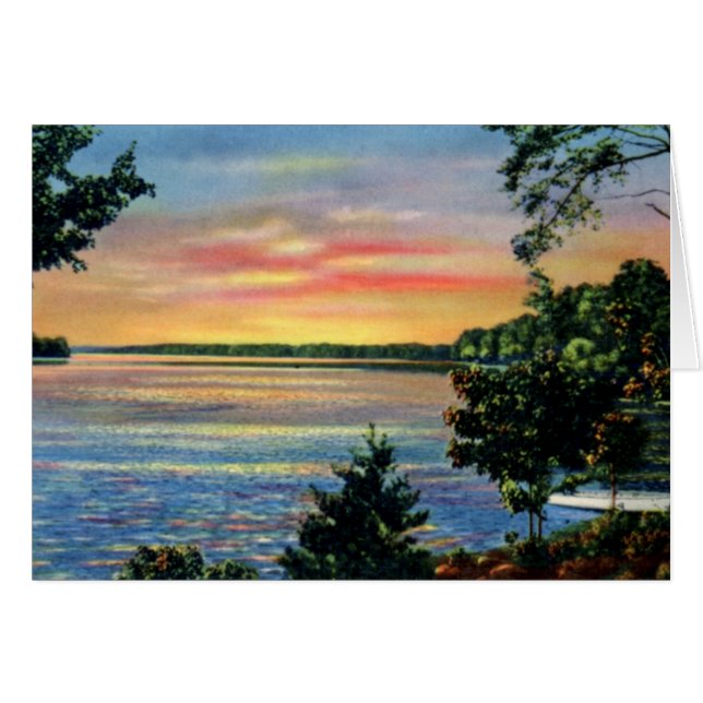 Huntersville North Carolina Sunset on Lake Norman (Front Horizontal)