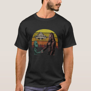 Hunting Alien and Bigfoot Sasquatch T-Shirt