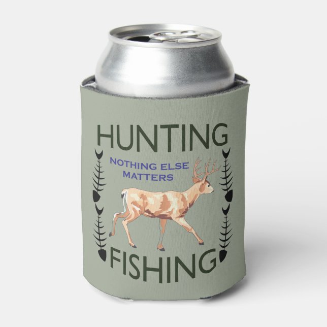 Hunting and Fishing Can Cooler (Can Front)