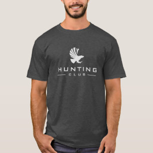 Hunting And Fishing Hobby With Eagle Logo T-Shirt