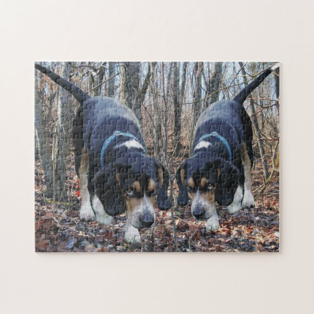 Hunting Beagles Jigsaw Puzzle (Horizontal)