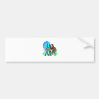 Hunting Bigfoot Bumper Sticker