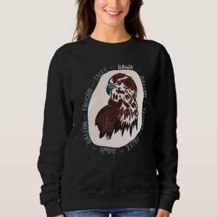 Hunting Bird And Predator Haucon Faucon Falke Hawk Sweatshirt