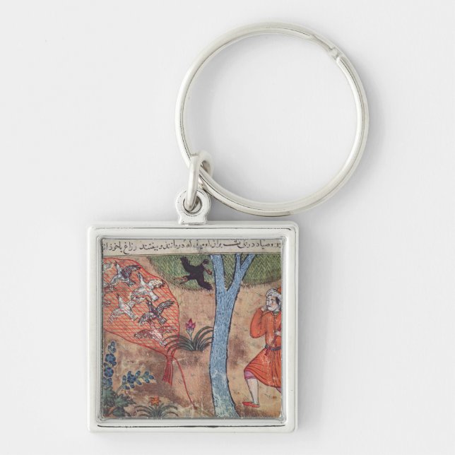 Hunting Birds, from 'The Book of Kalila and Key Ring (Front)