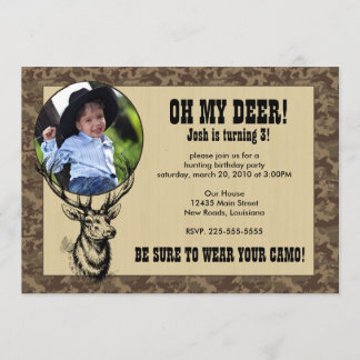 Hunting Birthday Invitation
