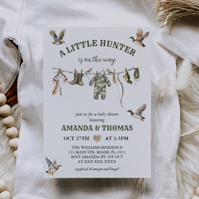 Hunting Boy Baby Shower  Invitation (Creator Uploaded)