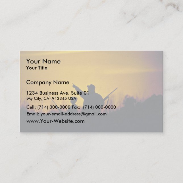 Hunting Business Card (Front)