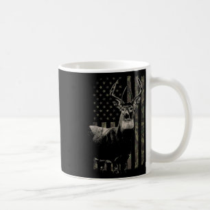 Hunting Camo American Flag Deer Coffee Mug