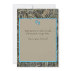 Hunting Camo Baby Boy Shower Invitations Blue