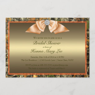 Hunting Camo Bridal Shower Invitation