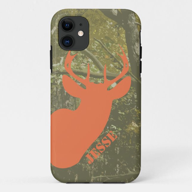 Hunting Camo & Deer Head iPhone 5 Case (Back)