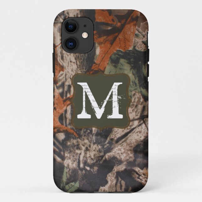 Hunting Camo Hunters Camouf Monogram IPHONE 5 Case (Back)