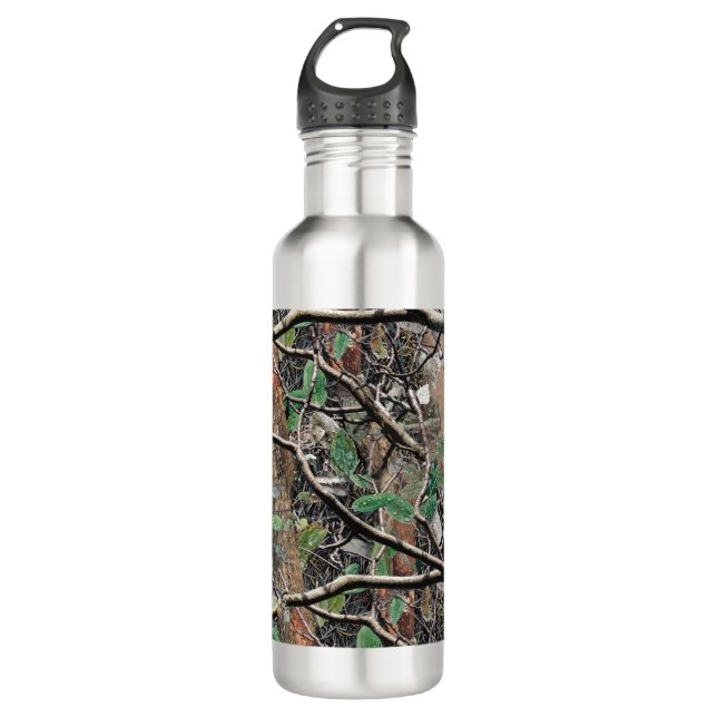 Hunting Camouflage Pattern 4 710 Ml Water Bottle (Front)