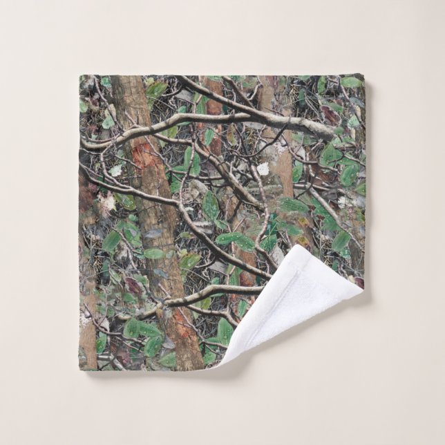 Hunting Camouflage Pattern 4 Wash Cloth (Wash Cloth)