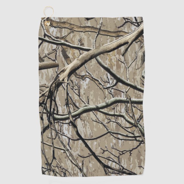 Hunting Camouflage Pattern 5 Golf Towel (Front)