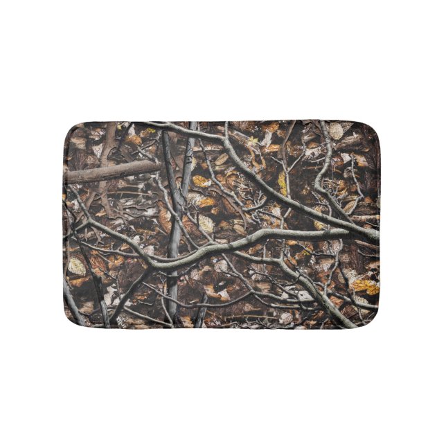 Hunting Camouflage Pattern 6 Bath Mat (Front)