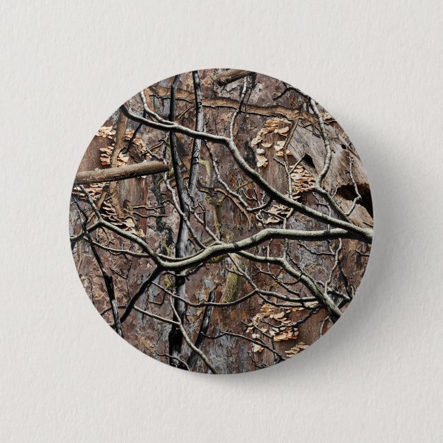 Hunting Camouflage Pattern 8 6 Cm Round Badge (Front)